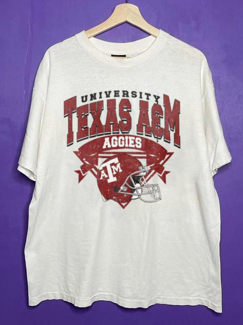 Vintage Texas A&M Aggies Football Unisex Shirt, Texas A&M University Shirt Tee